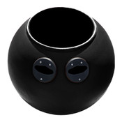 Black ball with two vacuum holsters